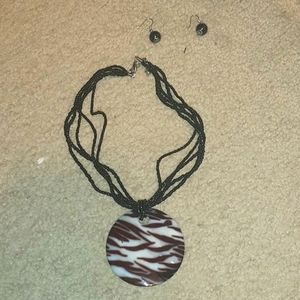 Necklace and earrings set